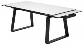 Стол VASTO 180 MARBLES KL-99 Белый мрамор матовый, итальянская керамика/ черный каркас, ®DISAUR в Дегтярске - degtyarsk.ok-mebel.com | фото 6