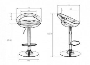 Стул барный DOBRIN DISCO LM-1010 (белый) в Дегтярске - degtyarsk.ok-mebel.com | фото 2