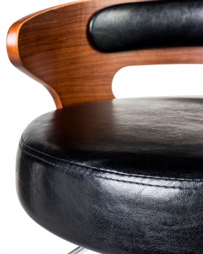 Стул барный DOBRIN FRED BLACK, коричневое дерево, чёрный в Дегтярске - degtyarsk.ok-mebel.com | фото 6
