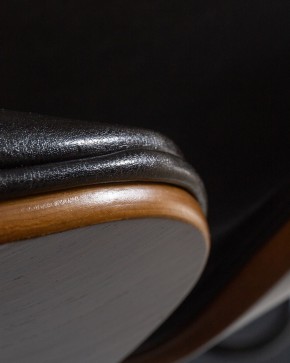 Стул барный DOBRIN JACK BLACK, цвет черный глянец PU ABD 002 в Дегтярске - degtyarsk.ok-mebel.com | фото 2