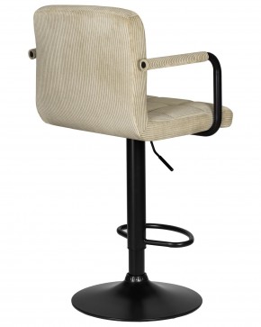 Стул барный DOBRIN KRUGER ARM BLACK, бежевый вельвет (LAR-E2041-04) в Дегтярске - degtyarsk.ok-mebel.com | фото 4
