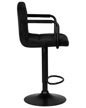 Стул барный DOBRIN KRUGER ARM BLACK, черный вельвет (LAR-E2041-52) в Дегтярске - degtyarsk.ok-mebel.com | фото 3