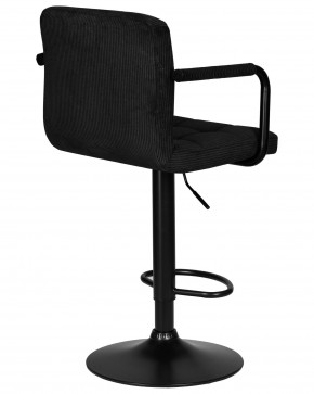 Стул барный DOBRIN KRUGER ARM BLACK, черный вельвет (LAR-E2041-52) в Дегтярске - degtyarsk.ok-mebel.com | фото 4