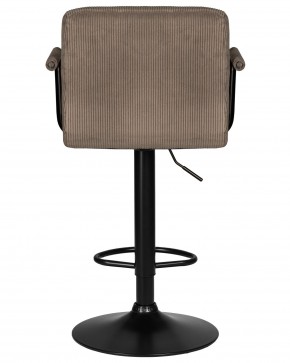 Стул барный DOBRIN KRUGER ARM BLACK, какао вельвет (LAR-E2041-05) в Дегтярске - degtyarsk.ok-mebel.com | фото 5