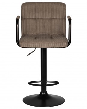Стул барный DOBRIN KRUGER ARM BLACK, какао вельвет (LAR-E2041-05) в Дегтярске - degtyarsk.ok-mebel.com | фото 6