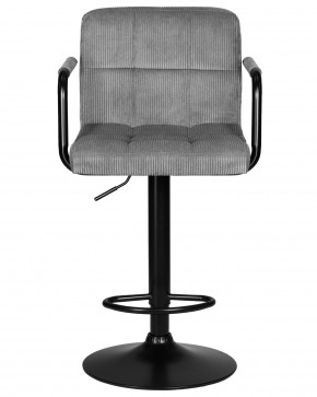 Стул барный DOBRIN KRUGER ARM BLACK, серый вельвет (LAR-E2041-25) в Дегтярске - degtyarsk.ok-mebel.com | фото 6