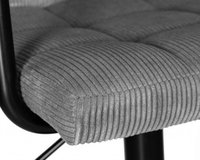 Стул барный DOBRIN KRUGER ARM BLACK, серый вельвет (LAR-E2041-25) в Дегтярске - degtyarsk.ok-mebel.com | фото 7
