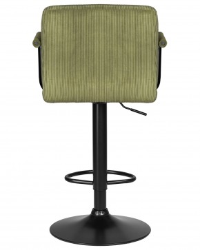Стул барный DOBRIN KRUGER ARM BLACK, зеленый вельвет (LAR-E2041-7) в Дегтярске - degtyarsk.ok-mebel.com | фото 5