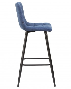Стул барный DOBRIN NICOLE, черные матовые ножки, синяя ткань (UF860-14B) в Дегтярске - degtyarsk.ok-mebel.com | фото 3