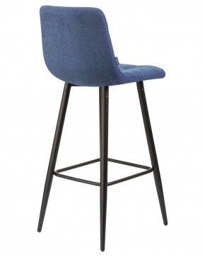 Стул барный DOBRIN NICOLE, черные матовые ножки, синяя ткань (UF860-14B) в Дегтярске - degtyarsk.ok-mebel.com | фото 4