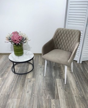 Стул BRANDY-X ЛАТТЕ #25 / белый каркас, велюр М-City в Дегтярске - degtyarsk.ok-mebel.com | фото 2