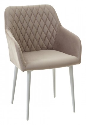 Стул BRANDY-X ЛАТТЕ #25 / белый каркас, велюр М-City в Дегтярске - degtyarsk.ok-mebel.com | фото 3
