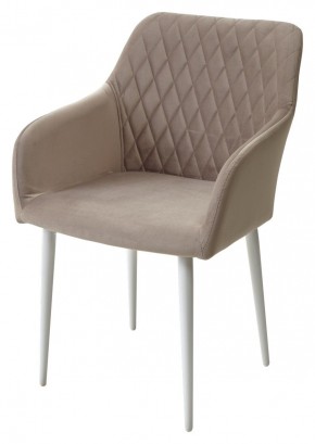 Стул BRANDY-X ЛАТТЕ #25 / белый каркас, велюр М-City в Дегтярске - degtyarsk.ok-mebel.com | фото 4