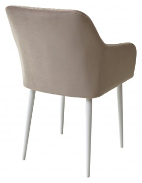 Стул BRANDY-X ЛАТТЕ #25 / белый каркас, велюр М-City в Дегтярске - degtyarsk.ok-mebel.com | фото 5