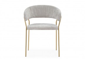 Стул на металлокаркасе Kamelia 1 light gray fabric / gold в Дегтярске - degtyarsk.ok-mebel.com | фото 3