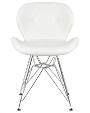 Стул обеденный DOBRIN BUTTERFLY CHROME, ножки хром, цвет белый в Дегтярске - degtyarsk.ok-mebel.com | фото 6