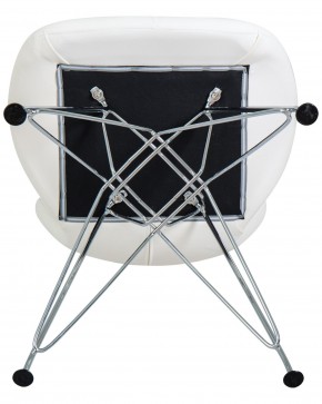 Стул обеденный DOBRIN BUTTERFLY CHROME, ножки хром, цвет белый в Дегтярске - degtyarsk.ok-mebel.com | фото 8