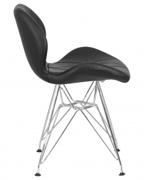 Стул обеденный DOBRIN BUTTERFLY CHROME, ножки хром, цвет чёрный в Дегтярске - degtyarsk.ok-mebel.com | фото 3
