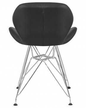 Стул обеденный DOBRIN BUTTERFLY CHROME, ножки хром, цвет чёрный в Дегтярске - degtyarsk.ok-mebel.com | фото 5