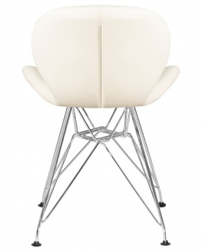 Стул обеденный DOBRIN BUTTERFLY CHROME, ножки хром, цвет кремовый в Дегтярске - degtyarsk.ok-mebel.com | фото 5