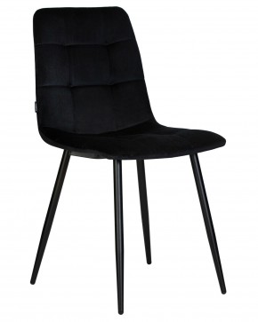Стул обеденный DOBRIN CHILLY, Черный Holland 75, основание черное в Дегтярске - degtyarsk.ok-mebel.com | фото