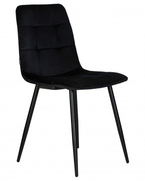 Стул обеденный DOBRIN CHILLY, Черный Holland 75, основание черное в Дегтярске - degtyarsk.ok-mebel.com | фото 3
