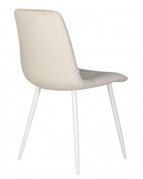 Стул обеденный DOBRIN CHILLY, Кремовый Holland 05, основание белое в Дегтярске - degtyarsk.ok-mebel.com | фото 5