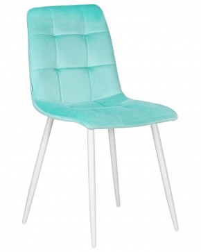 Стул обеденный DOBRIN CHILLY, Мятный Holland 50, основание черное в Дегтярске - degtyarsk.ok-mebel.com | фото