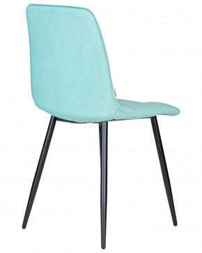 Стул обеденный DOBRIN CHILLY, Мятный Holland 50, основание черное в Дегтярске - degtyarsk.ok-mebel.com | фото 4