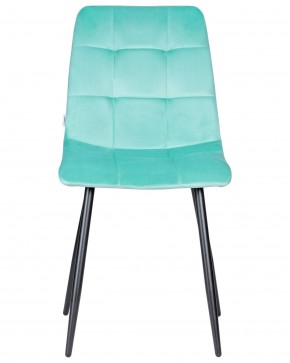 Стул обеденный DOBRIN CHILLY, Мятный Holland 50, основание черное в Дегтярске - degtyarsk.ok-mebel.com | фото 6