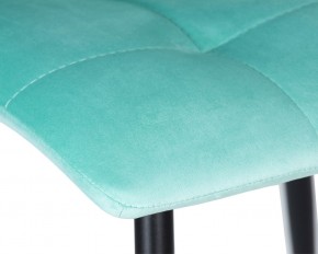 Стул обеденный DOBRIN CHILLY, Мятный Holland 50, основание черное в Дегтярске - degtyarsk.ok-mebel.com | фото 8