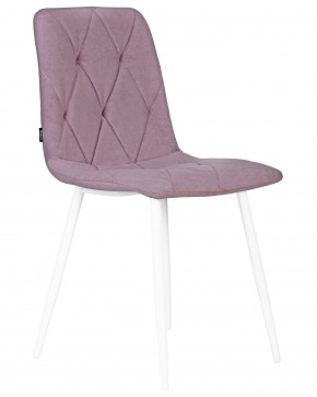 Стул обеденный DOBRIN CHILLY ROMBO, Лавандовый Simple 48, основание белый в Дегтярске - degtyarsk.ok-mebel.com | фото 2