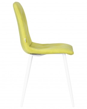 Стул обеденный DOBRIN CHILLY ROMBO, Лайм Simple 14, основание белый в Дегтярске - degtyarsk.ok-mebel.com | фото 3