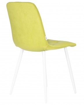 Стул обеденный DOBRIN CHILLY ROMBO, Лайм Simple 14, основание белый в Дегтярске - degtyarsk.ok-mebel.com | фото 4