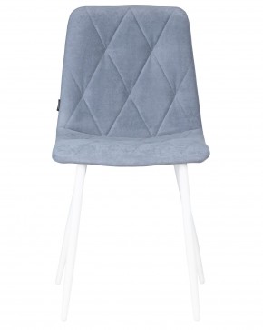 Стул обеденный DOBRIN CHILLY ROMBO, Серо-голубой Simple 26, основание белый в Дегтярске - degtyarsk.ok-mebel.com | фото 6