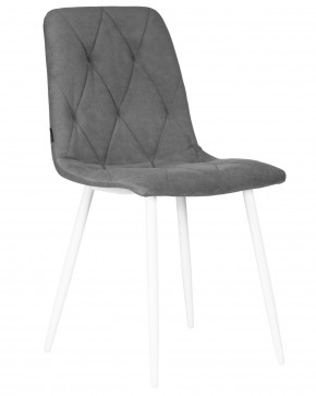 Стул обеденный DOBRIN CHILLY ROMBO, Серый Simple 33, основание белый в Дегтярске - degtyarsk.ok-mebel.com | фото