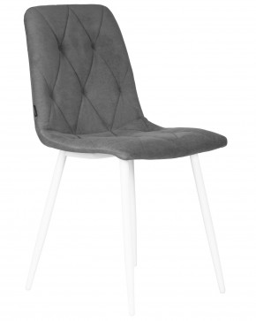 Стул обеденный DOBRIN CHILLY ROMBO, Серый Simple 33, основание белый в Дегтярске - degtyarsk.ok-mebel.com | фото 2