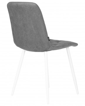 Стул обеденный DOBRIN CHILLY ROMBO, Серый Simple 33, основание белый в Дегтярске - degtyarsk.ok-mebel.com | фото 4