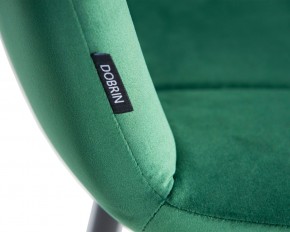 Стул обеденный DOBRIN CHILLY, Темно-зеленый Holland 30, основание черное в Дегтярске - degtyarsk.ok-mebel.com | фото 10