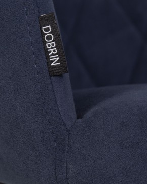 Стул обеденный DOBRIN ROBY, ЭМАЛЬ ЧЕРНЫЙ МУАР велюр Catania Dark Blue в Дегтярске - degtyarsk.ok-mebel.com | фото 9