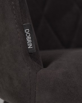 Стул обеденный DOBRIN ROBY, ЭМАЛЬ ЧЕРНЫЙ МУАР велюр Catania Espresso в Дегтярске - degtyarsk.ok-mebel.com | фото 9