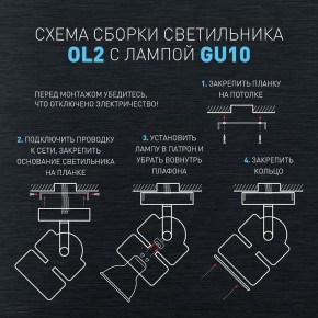 Светильник на штанге Эра OL2 GU10 BK Б0044260 в Дегтярске - degtyarsk.ok-mebel.com | фото 3