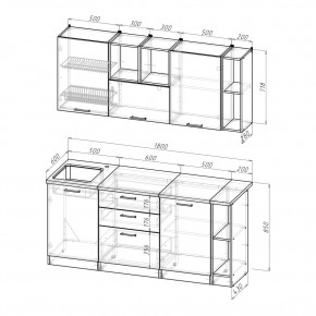 ТОМИЛЛА Кухонный гарнитур Макси 4 (1800 мм ) в Дегтярске - degtyarsk.ok-mebel.com | фото 2