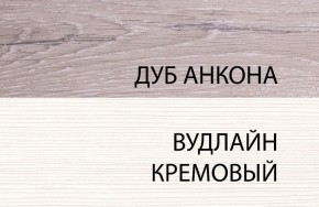 Тумба 1S, OLIVIA, цвет вудлайн крем/дуб анкона в Дегтярске - degtyarsk.ok-mebel.com | фото 3