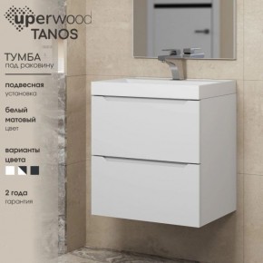 Тумба под раковину Uperwood Tanos 70 см, подвесная, белая матовая в Дегтярске - degtyarsk.ok-mebel.com | фото 5