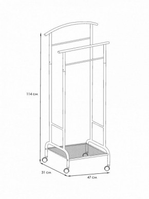 Вешалка для костюма Римини 2М в Дегтярске - degtyarsk.ok-mebel.com | фото 4