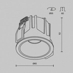 Встраиваемый светильник Maytoni Alfa LED DL043-01-10W2.7K-RD-B в Дегтярске - degtyarsk.ok-mebel.com | фото 11