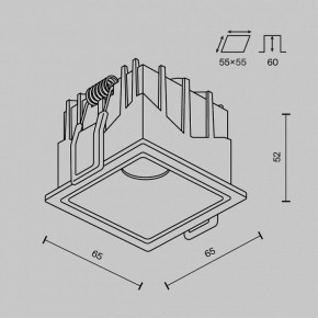 Встраиваемый светильник Maytoni Alfa LED DL043-01-10W3K-SQ-W-1 в Дегтярске - degtyarsk.ok-mebel.com | фото 8