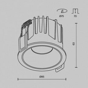 Встраиваемый светильник Maytoni Alfa LED DL043-01-15W3K-RD-B-1 в Дегтярске - degtyarsk.ok-mebel.com | фото 11