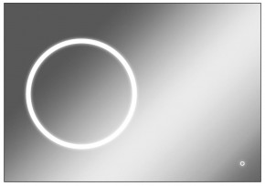 Зеркало Eclipse 100 black с подсветкой Sansa (SE1032Z) в Дегтярске - degtyarsk.ok-mebel.com | фото